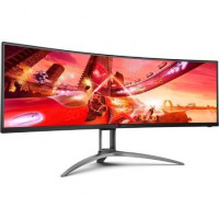 Monitor Gaming Ultrapanorámico Curvo AOC Agon AG493UCX2 48.8 DQHD 1ms 165Hz VA Multimedia Preto