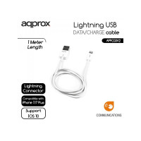 Conecta tu iPhone, iPad o iPod con conector Lightning al puerto USB del ordenador para sincronizarlo, o al adaptador de corriente USB para cargarlo.