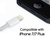 Conecta tu iPhone, iPad o iPod con conector Lightning al puerto USB del ordenador para sincronizarlo, o al adaptador de corriente USB para cargarlo.