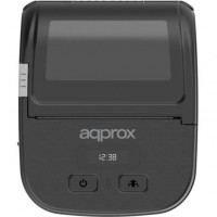 Impresora de Tickets Approx appPOS80PORTABLE/ Térmica/ Ancho papel 80mm/ USB-Bluetooth/ Negra
