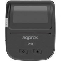 Impresora de Tickets Approx appPOS80PORTABLEWIFI/ Térmica/ Ancho papel 80mm/ USB-Bluetooth-WiFi/ Negra