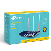 ROUTER Wireless TP-LINK ARCHER C20 802.11AC AACONBGN BANDA DUAL 2.45GHz 4*LAN 10100 1*WAN 10100 BOTN WPS 3 ANTENAS