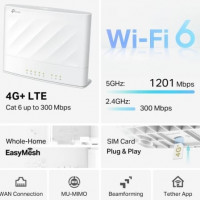 Router Inalámbrico 4G+ TP-Link Archer MX700/ WiFi 6/ 1500 Mbps/ 2.4GHz 5GHz/ 4 Antenas/ WiFi 802.11ax/ac/n/a/ - n/b/g
