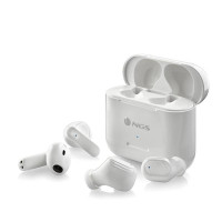 Auriculares Bluetooth NGS Ártica Duo con estuche de carga/ Autonomía 5h/ Blancos