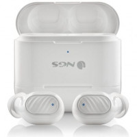 Auriculares Bluetooth NGS Ártica Duo con estuche de carga/ Autonomía 5h/ Blancos