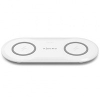 Aisens Cargador Inalámbrico USBC 15W 2 en 1 Blanco