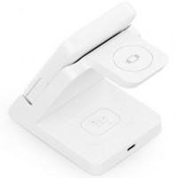 Aisens Cargador Inalámbrico USBC 15W 4 en 1 Blanco