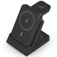Aisens Cargador Inalámbrico USBC 15W 4 en 1 Negro