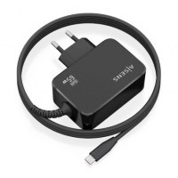 Cargador de Portátil GaN Aisens ASCH-1PD65WL033-BK/ 1xUSB Tipo-C + Cable 1.8m/ 65W/ Automático/ Voltaje 5-20V