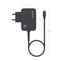 Cargador de Portátil GaN Aisens ASCH-1PD65WL033-BK/ 1xUSB Tipo-C + Cable 1.8m/ 65W/ Automático/ Voltaje 5-20V