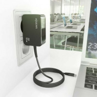 Cargador de Portátil GaN Aisens ASCH-1PD65WL033-BK/ 1xUSB Tipo-C + Cable 1.8m/ 65W/ Automático/ Voltaje 5-20V