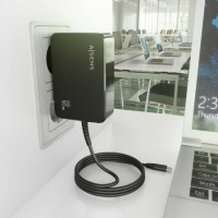 Cargador de Portátil GaN Aisens ASCH-1PD90WL034-BK/ 1xUSB Tipo-C + Cable 1.8m/ 90W/ Automático/ Voltaje 5-20V