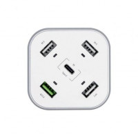 CARGADOR USB CASA AISENS 48W BLANCO