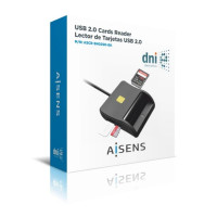 LECTOR Placa EXT AISENS DNI ASCR-SN02SD-BK preto 