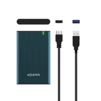 Caja Externa para Disco Duro de 2.5 Aisens ASE-2525PB USB 3.1 Sin tornillos