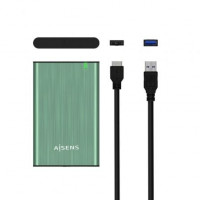 Caja Externa para Disco Duro de 2.5 Aisens ASE-2525SGN USB 3.1 Sin tornillos