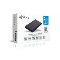 Caixa EXTERNA AISENS ASE-2530B PARA DISCOS DUROS 2.56.35CM USB 3.1 COMPATIBLE C DISCOS HASTA 9.5MM INCLUYE MINI DESTORNILLADOR
