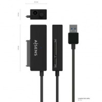 Adaptador para Discos Duros 2.5'/3.5' Aisens ASE-35A01B/ USB 3.0/ con Alimentador