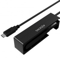 Adaptador para Discos Duros 2.5'/3.5' Aisens ASE-35C02B/ USB Tipo-C Macho - SATA/ con Alimentador