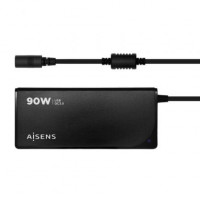 Cargador de Portátil Aisens ASLC-90WAUTO-BK 90W Automático 12 Conectores Voltaje 15-20V