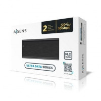 Caixa  Externa para Disco Duro SSD M.2 Aisens ASM2-008B USB 3.1 Gen2 Sin Tornillos