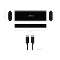 Caja Externa para Disco SSD M.2 SATANVMe Aisens ASM2-014B USB 3.1 Sin tornillos