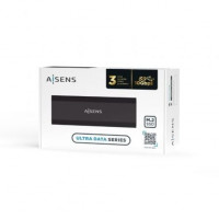 Caja Externa para Disco SSD M.2 SATA/NVMe Aisens ASM2-017B/ USB 3.1/ Sin tornillos