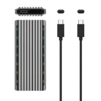 Caja Externa para Disco Duro SSD M.2 SATANVMe Aisens ASM2-RGB011GR USB 3.2 Gen2 Sin Tornillos