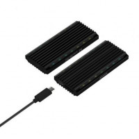 Caja Externa para Disco SSD M.2 SATANVMe Aisens ASM2-RGB012B USB 3.2 Sin tornillos
