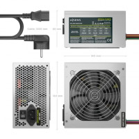 Fuente de Alimentación Aisens ASPC-500ATX-PSE/ 500W/ Ventilador 12cm
