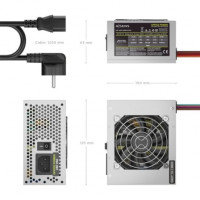 Fuente de Alimentación SFX Aisens ASPC-500SFX-PSE/ 500W/ Ventilador 8cm