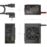 Fuente de Alimentación SFX Aisens ASPC-500SFX-PSEBK/ 500W/ Ventilador 8cm