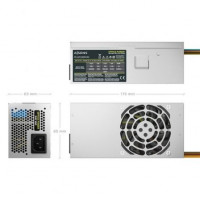 Fuente de Alimentación TFX Aisens ASPC-500TFX-SEO/ 500W/ Ventilador 8cm