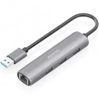 Aisens USB-A 3.0 Dock a RJ45 Hub 3xUSB-A 15cm