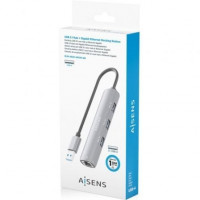 Aisens USB-A 3.0 Dock a RJ45 Hub 3xUSB-A 15cm