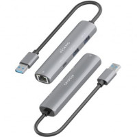 Aisens USB-A 3.0 Dock a RJ45 Hub 1xUSB-C 2xUSB-A