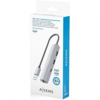 Aisens USB-A 3.0 Dock a RJ45 Hub 1xUSB-C 2xUSB-A