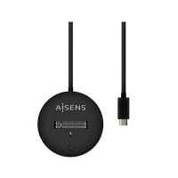 Dock USB Tipo-C para SSD M2 SATA/NVMe NGFF Aisens ASUC-M2D013-BK/ Negro