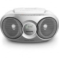 Radio CD Philips AZ215S/ 3W RMS/ con Cable/ Plata