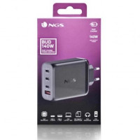 NGS CARGADOR ULTRARAPIDO140W 4 PUERTOS 3USB-C 1 US