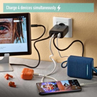 NGS CARGADOR ULTRARAPIDO240W 4 PUERTOS 3USB-C 1 US