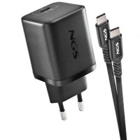 Cargador GaN de Portátil NGS BUD65W-AC para Acer/ 1xUSB Tipo-C/ 65W/ Automático/ 4 Conectores/ Voltaje 5-20V
