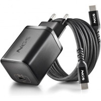 Cargador GaN de Portátil NGS BUD65W-L para Lenovo/ 1xUSB Tipo-C/ 65W/ Automático/ 5 Conectores/ Voltaje 5-20V