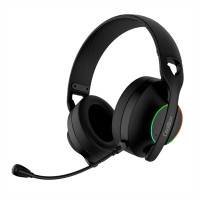 Coolbox Auriculares Diadema Mic WB01 RF+BT Negro