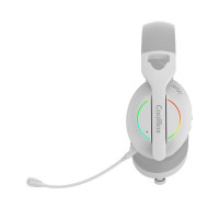 Coolbox Auriculares Diadema Mic WB01 RF+BT Blanco