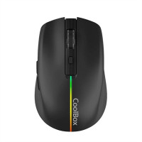 Coolbox Ratón  W01 1600DPI Inalámbrico Negro