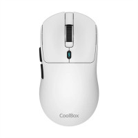 Coolbox Ratón W03 10000DPI Inalámbrico RF+BT Blanc