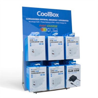 COOLBOX PACK 18 CARGADORES GAN2 + EXPOSITOR