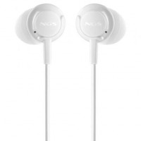 Auriculares Intrauditivos NGS Cross Drift/ con Micrófono/ Jack 3.5/ Blancos