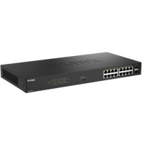 D-Link DGS-1018P/E Switch 16xGbE PoE+ 2xSFP